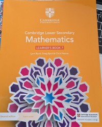 Image of Cambridge Lower Secondary Mathematics Learner's Book 7