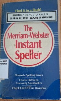 Image of The Merriam-Webster Instant Speller